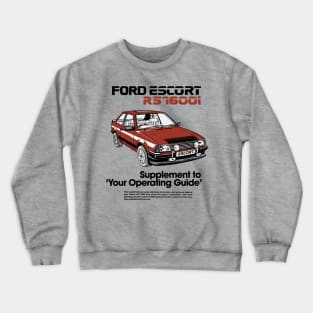 FORD ESCORT 1600i - owners handbook Crewneck Sweatshirt